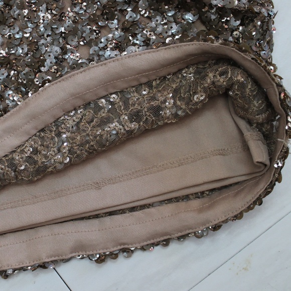 Free People Sequin Zip Front Mini Skirt NWOT - Picture 6 of 8